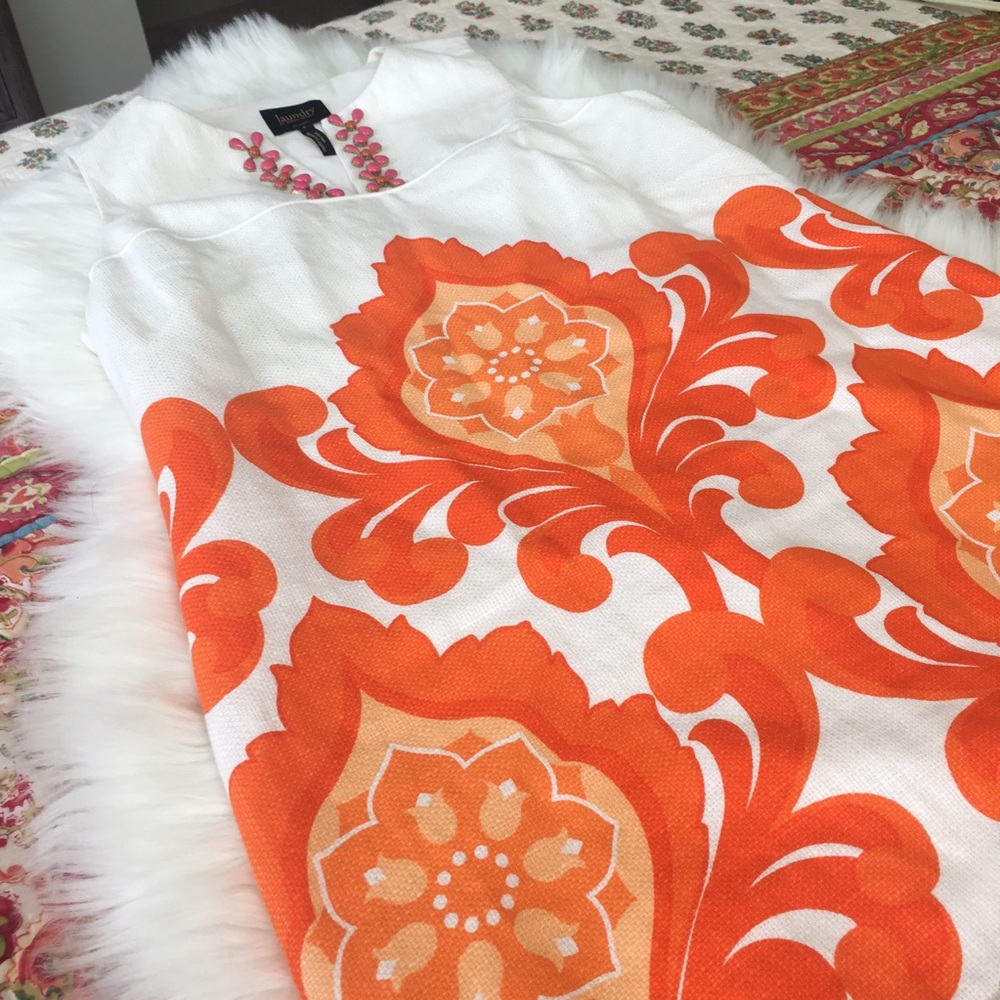 Laundry by Shelli Seagal colorful dress with beads